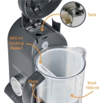 Beaba 芘亞芭 Babycook® SOLO 4合1多功能 嬰兒蒸煮攪拌輔食機 (深灰色)